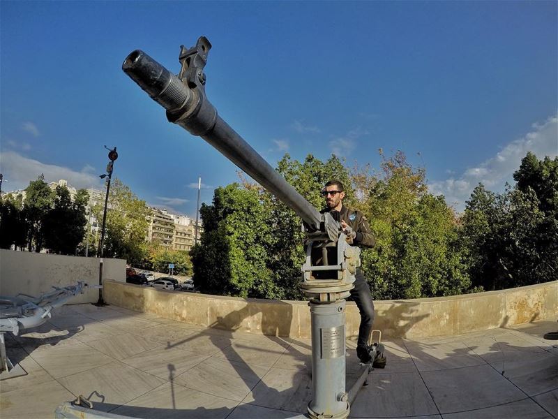 Calm yourself Monday or I’ll pull my trigger ... (Athens War Museum)