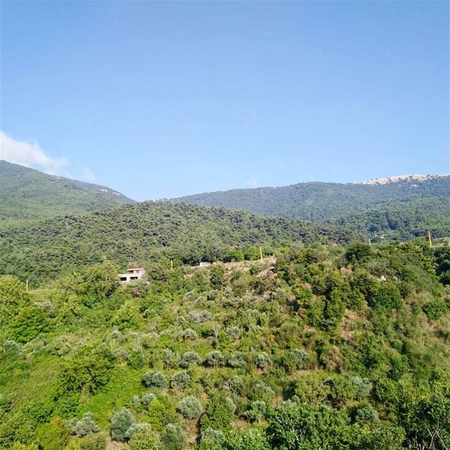 Can you hear the silence between those green mountains?!..💚—————————————— (Andakit, Liban-Nord, Lebanon)