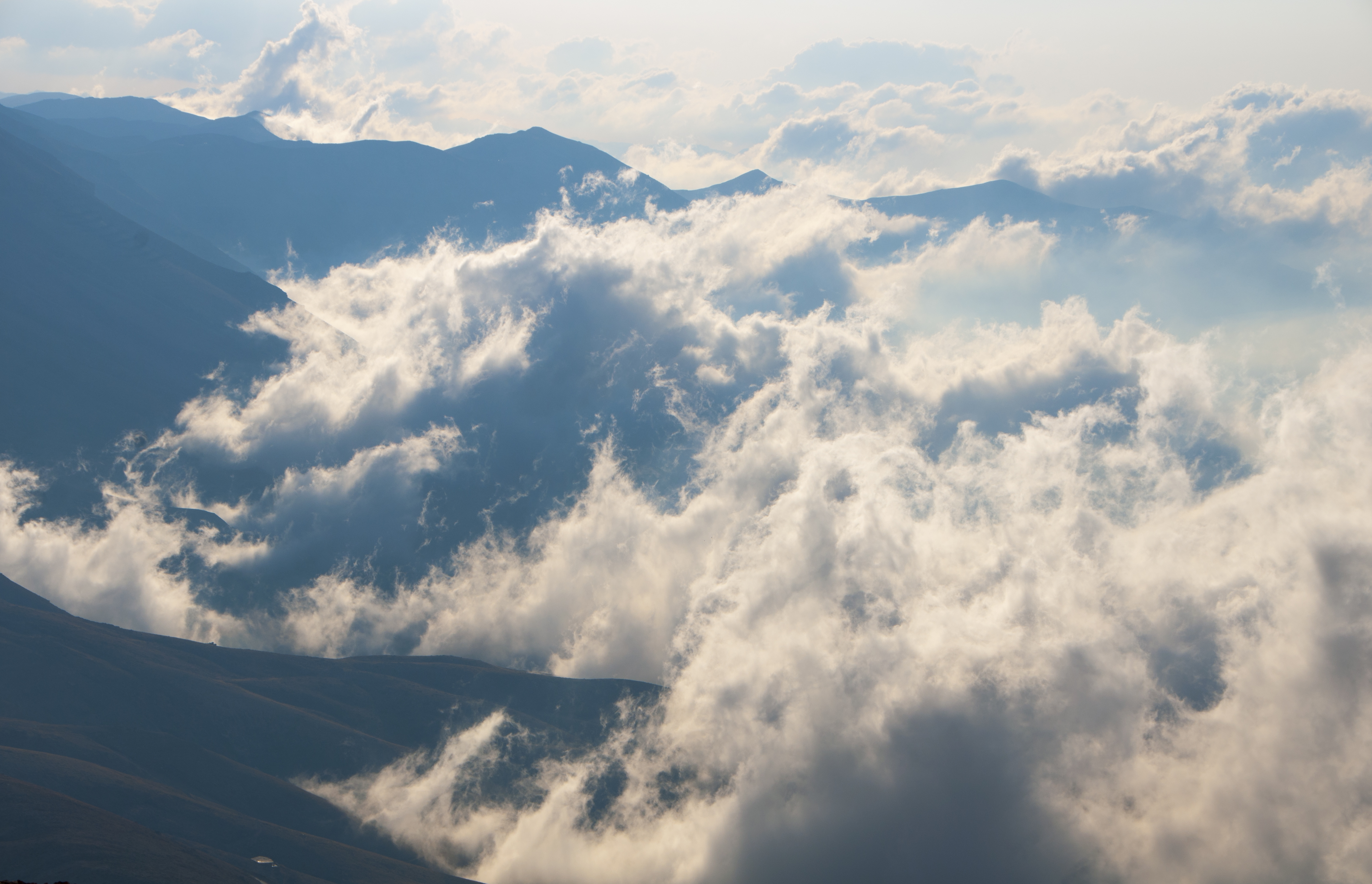 Clouds View from the Road to the Black Peak