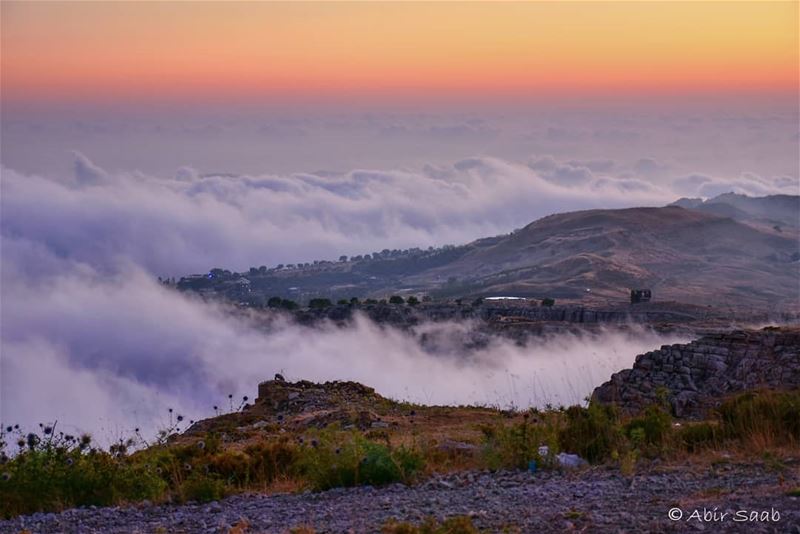 Cotton clouds invasion..... lebanon  livelovebeirut  cloud  instagood ... (Baskinta, Lebanon)