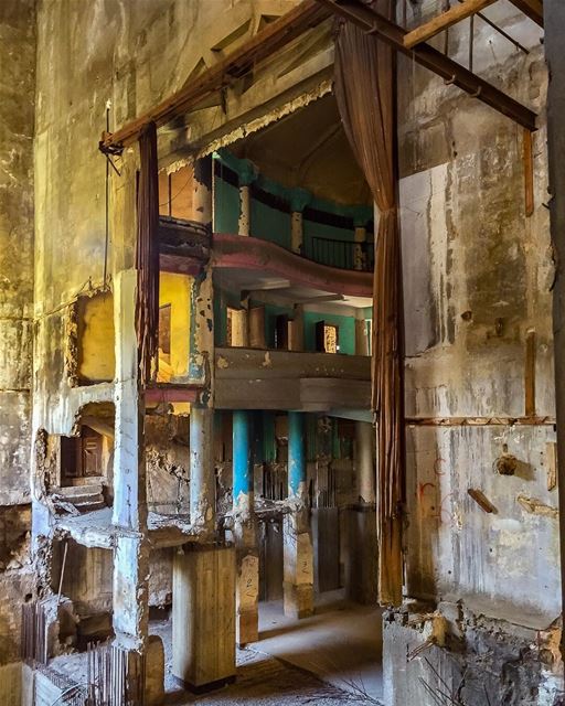 Curtain Call. Standing backstage in the ruins of Beirut’s Grand Théâtre,... (Downtown Beirut)