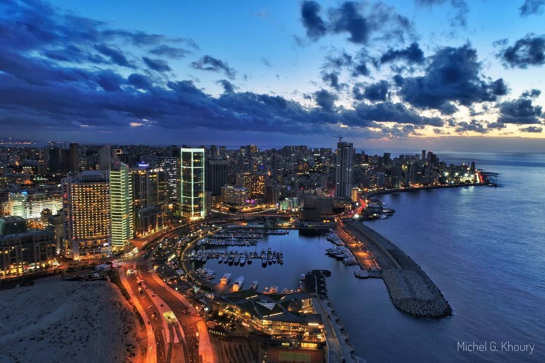 Don't get lost... it's B E I R U T ❤  LiveLoveBeirut AboveLebanon ... (Beirut Waterfront)