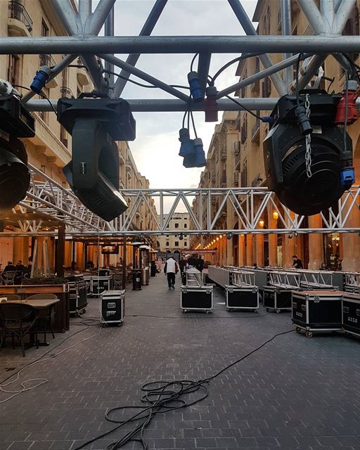 Downtown Beirut preparations for new year celebrations ig_respect ... (Downtown Beirut)