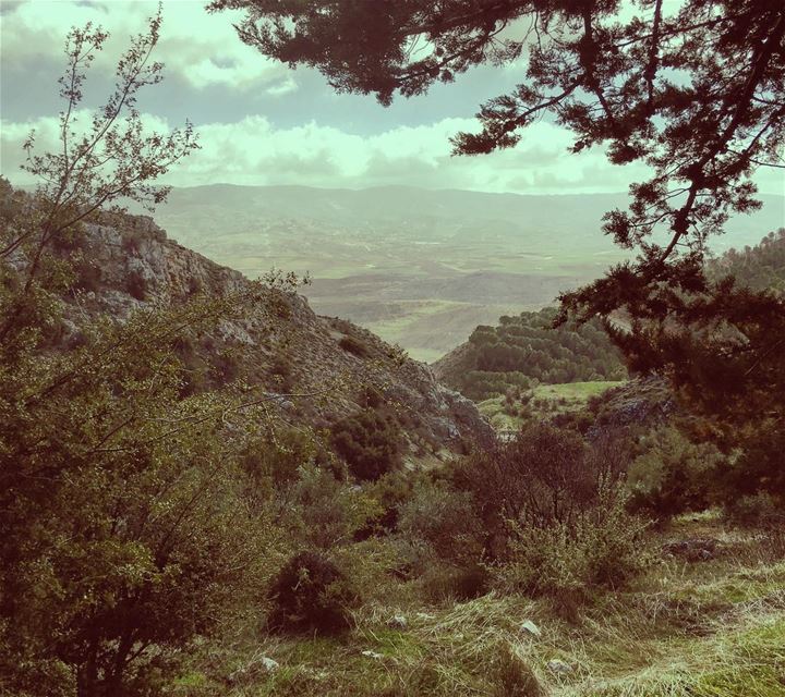 Drawing a heart ❤️ weekend morning nature walking heart clouds enjoy... (Aïn Zebdé, Béqaa, Lebanon)