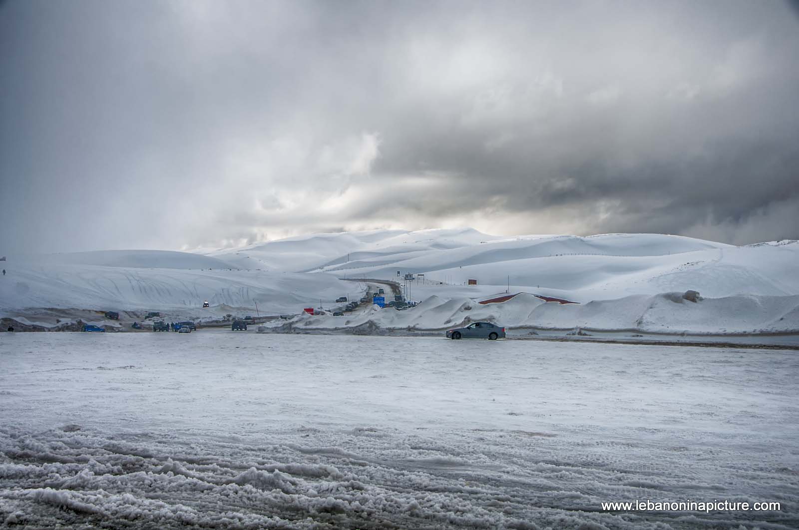 Drifting in the Parking of Warde Piste (Warde, Mzaar, Lebanon)