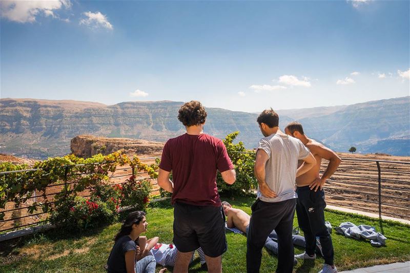 Early morning in Mazraat El Sayad, and Aqoura in the backdrop  lebanon ...