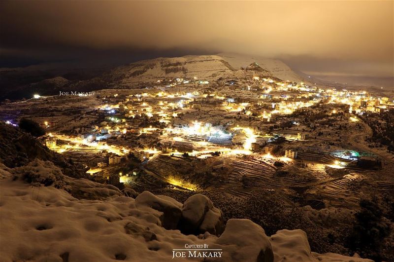  ehden  snow  night  light  beautifullebanon  thebestinlebanon ...