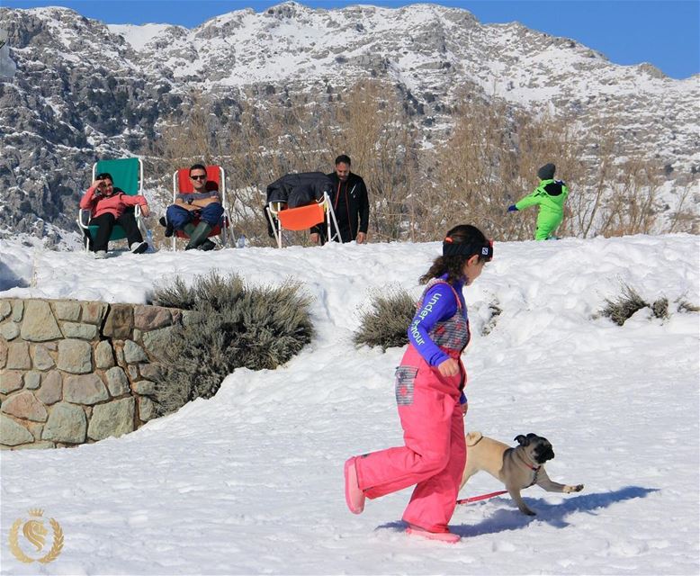 Enjoying the ice at  Lebanon ...