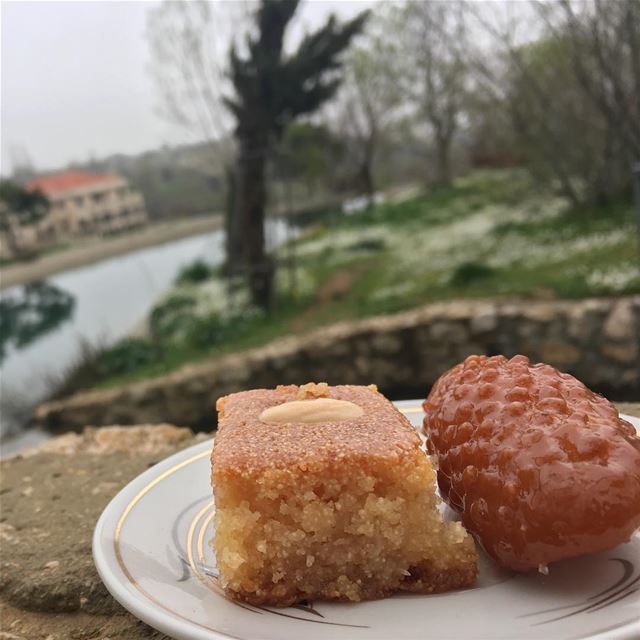 Enjoying the sweets 🍭 by the lac🏝