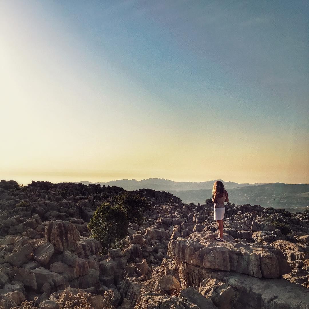 Enjoying the view ... @vitalina.a  LiveLoveBaskinta  LiveLoveSannine ... (Qanat Bakish, Mont-Liban, Lebanon)