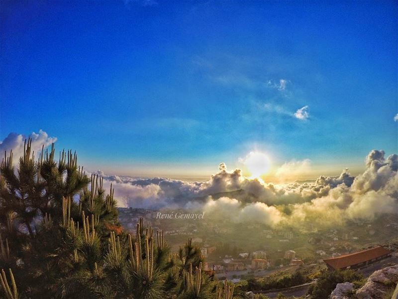 ...Even when the sky is filled with clouds,The sun still shines above... (Ehden, Lebanon)