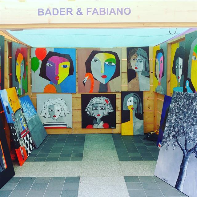 @fabiano_leone art work exposition at  beirutsouks. Congrats... (Beirut Souks)