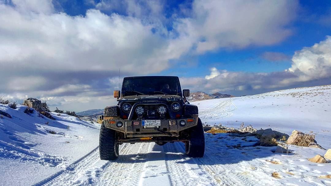  faraya offroading  offroad  wrangler  wranglers  lebanon  cold❄  black ...