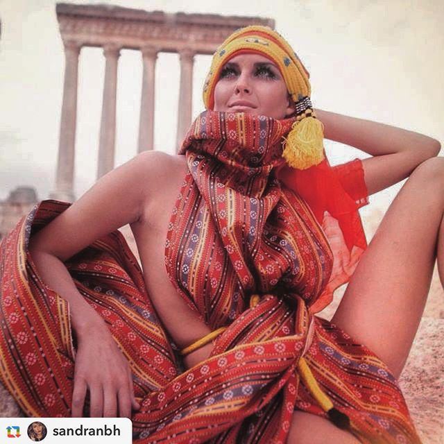 Fashion Model Baalbeck 1964 .