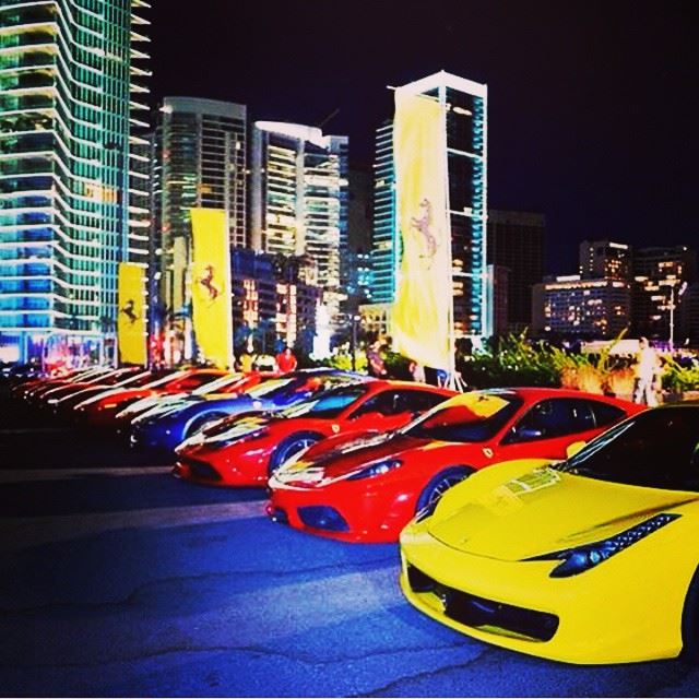 Ferrari Line Up at Zaytouna Bay ♡