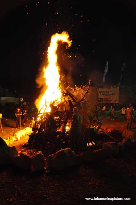 Fire bush - Laqlouq Cedars Army Marathon 2012