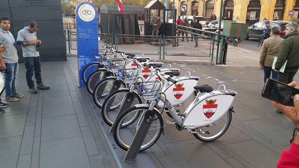 First Bike Sharing Station in Beirut (Beirut, Lebanon)