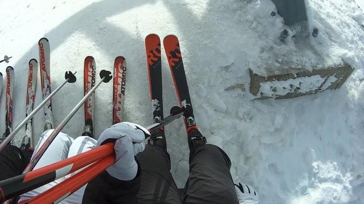 First ski ride 🎿⛷ skiseason2018 skilovers skierslife friends snowseason18... (Mzaar Ski Resort Kfardebian)