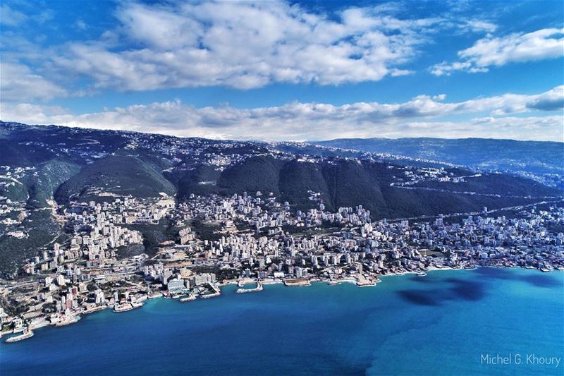 Flying high...Good Morning from Jounieh Bay 😎 AboveLebanon  Lebanon ...