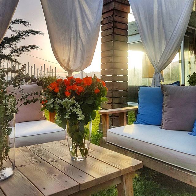 Garden view  garden  home  relax  chill  sunset  hdr  hdrphotography ... (Brummana)