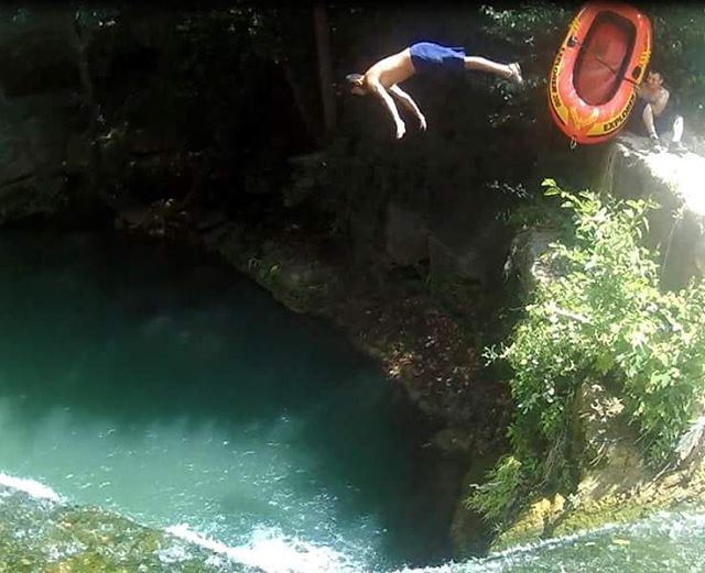 Get off my ship ! 😂  jump  waterfall  river  trailslife  heaven  amazing...