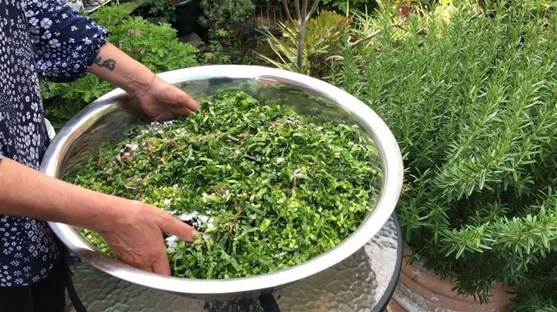 Getting ready to stock up on ftayir (triangle spinach pastries). Wishing...