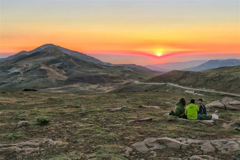 Golden Moments sunset  mountains  hike  camp  friends  sports  outdoors ...