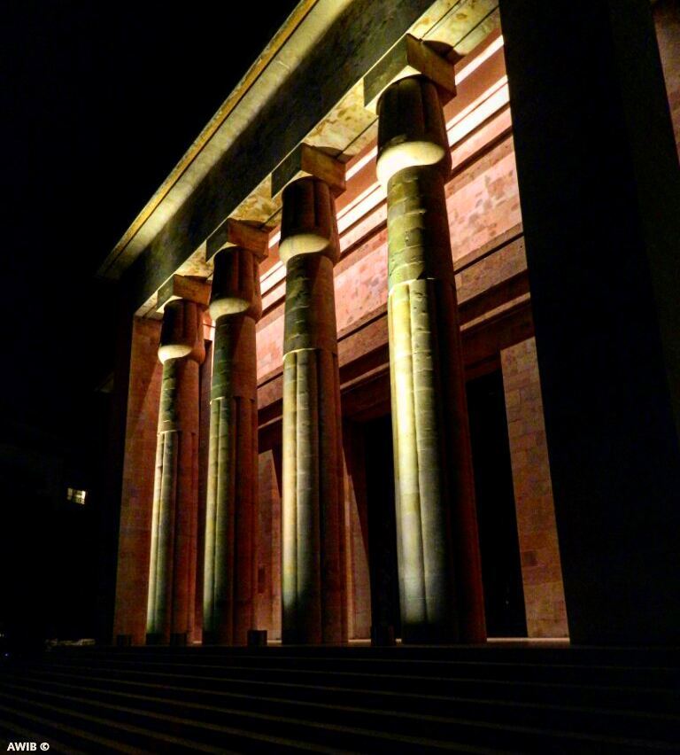  good  evening  museum  architecture  lights  noperson  streetphotography ... (National Museum of Beirut)