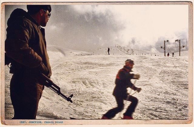 Good morning Beirut. Ski in  Faraya  kfardebian 1987 from the serie ...