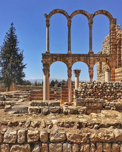 Good Morning from Anjar - Bekaaصباح الخير من قلعة عنجر - البقاعPhoto... (`Anjar, Béqaa, Lebanon)