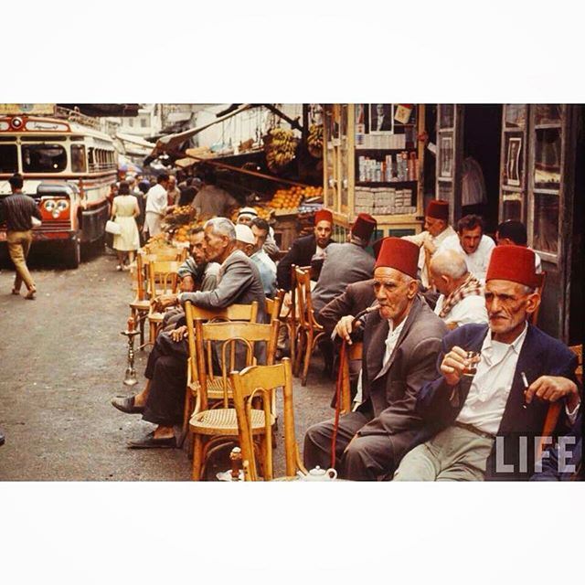 Good morning from Beirut A Cafe Near Martyrs Square in 1966 .