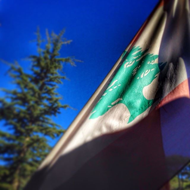 Good morning Lebanon...  Lebanon  love  peace  flag  lebaneseflag  sky ...