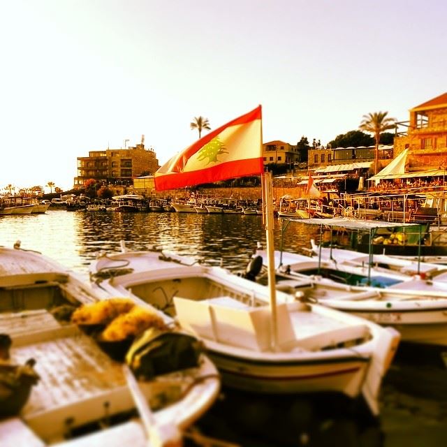  good  morning  Lebanon  sea  sky  boats  village  nature  flag  @virginrad