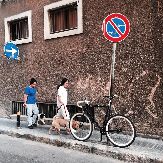 Good morninggg 🐶🎈💙  beirut  streets  sunday ... (Gemmayzeh Gouraud Street)