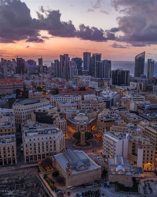 Good Night Beirut 🌆...  lebanon  beirut  dji  drones  quadcopter ... (Downtown Beirut)
