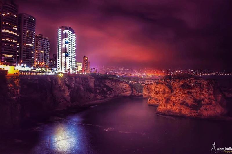 Good Night from Beirut 😃تصبحون على خير من بيروت 😃Photo taken by @moe_ib (Hilton Beirut Habtoor Grand)