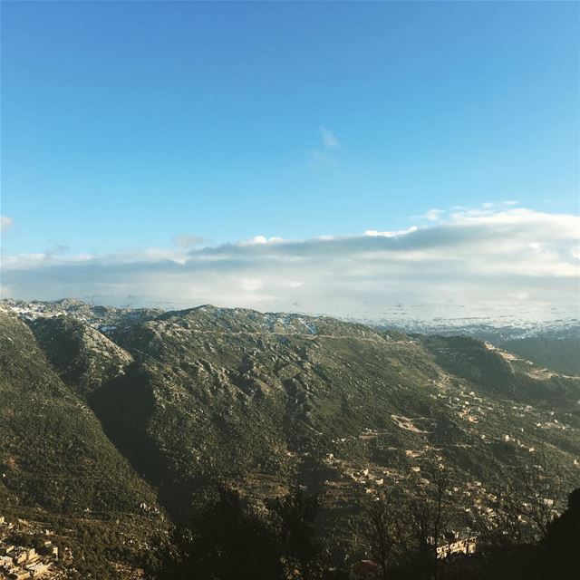  goodmorning  beautifullebanon  bluesky  green  mountain  amazingview ...