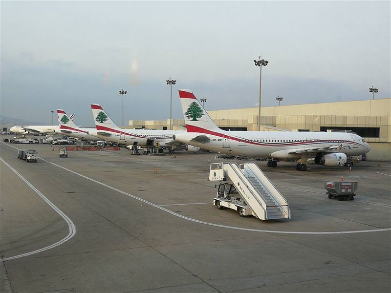  goodmorning niceday traveling airport mea middleeastairlines a320 airbus... (Beirut–Rafic Hariri International Airport)