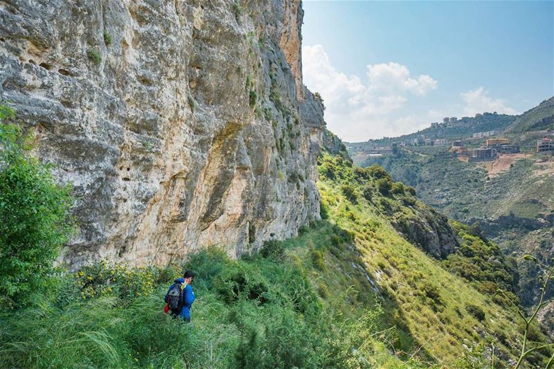 Green trails that extend from the monastery  lebanon ... (Hamatoura Monastery)