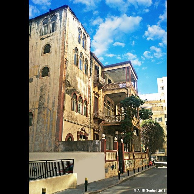 Hamra street  hamra  street  beirut  old  building  architecture  amazing ... (Main Street)
