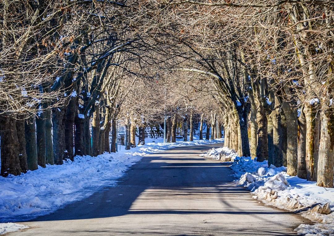 .Have a nice weekend dear friends! Sawfar Cornish covered by snow of the... (Sawfar, Mont-Liban, Lebanon)