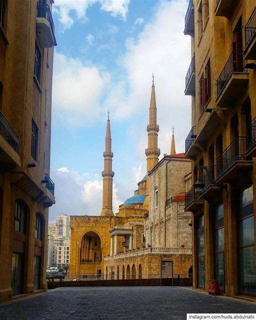 Hello from Beirut🌼💙 lebanon beirut downtown dt nature blue sky...