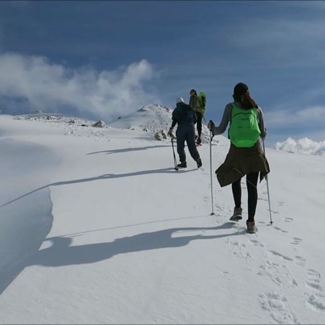 Hiking in the Snow (Mzaar, Lebanon)