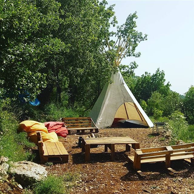 Home is where you pitch your tent🏕 @cedarsgroundcampside mountains ... (Cedars Ground Campsite)