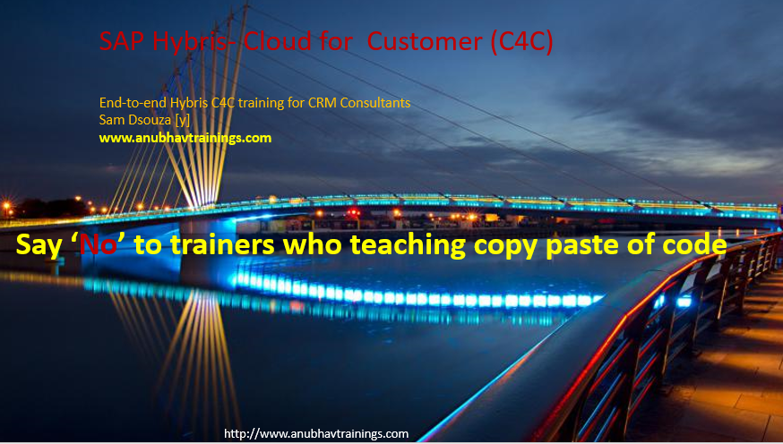 Hybris C/4 Hana Training