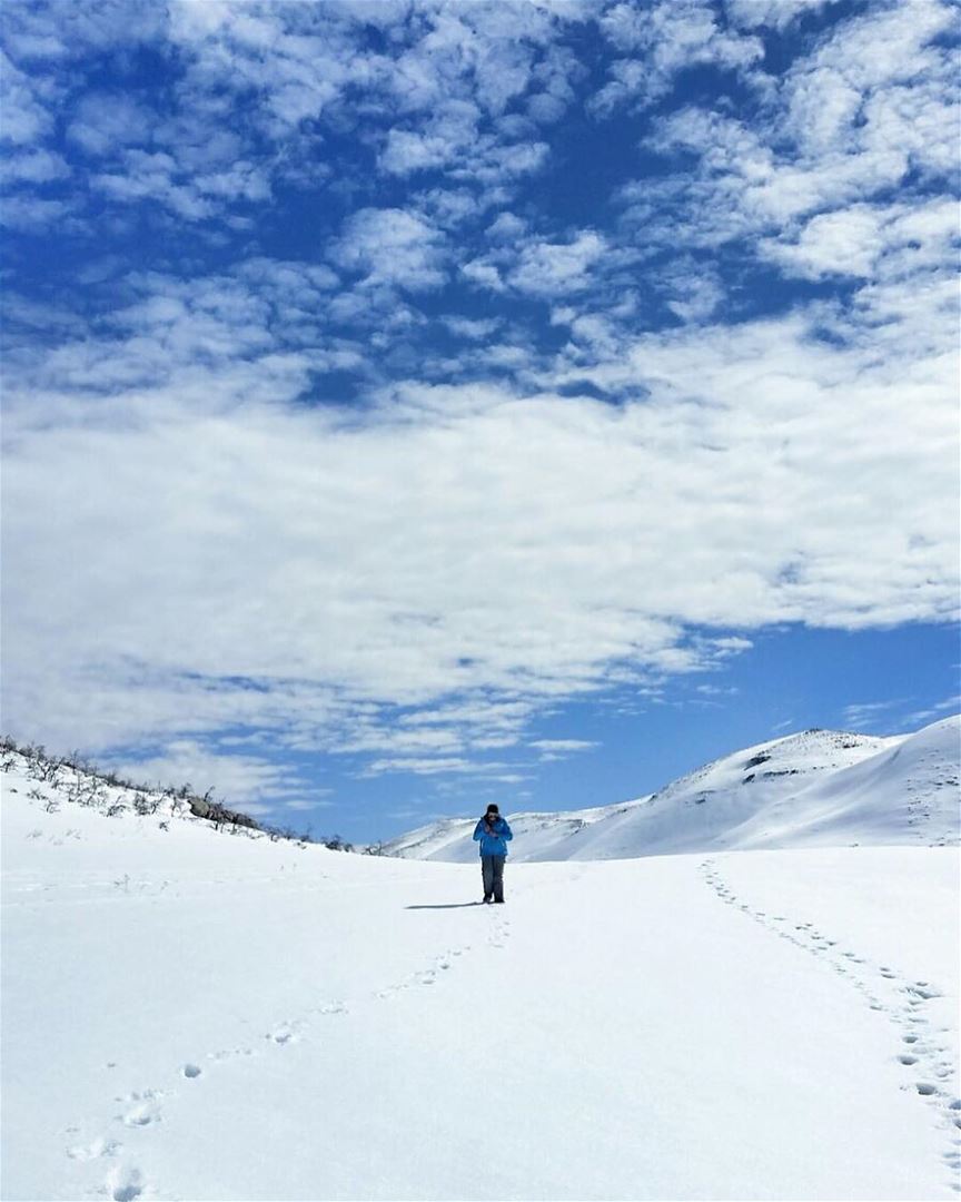 If you walk in the footprints of others, you won't make any of your own 👣� (Faraya Mzaar)