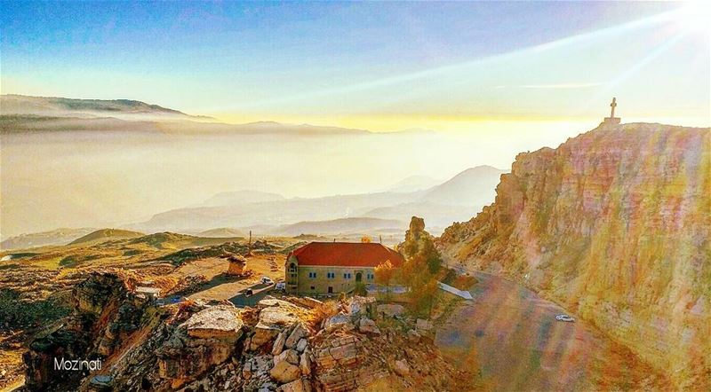  ig_myshot ig_myshots sunsets sunsetlovers sunset_hub fog foggyday... (El Laklouk, Mont-Liban, Lebanon)