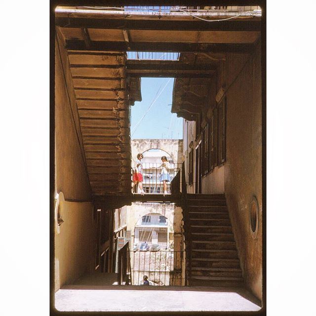 Inside An Old Building Beirut 1965 .