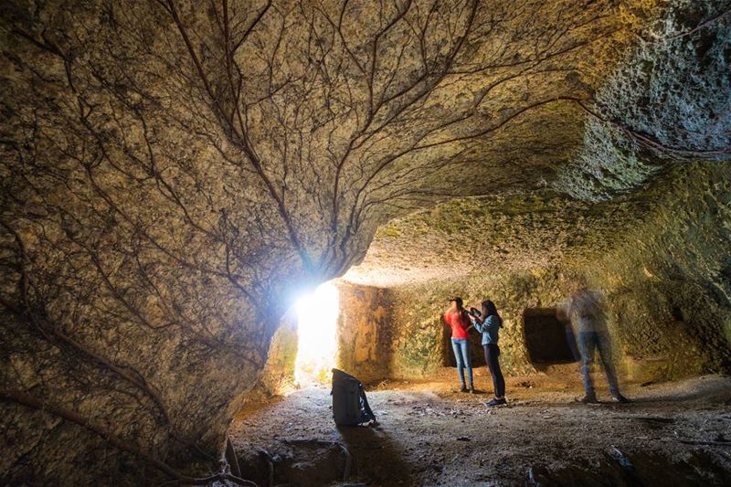 Inside the caves of Ferzol  lebanon ... (Fourzol, Béqaa, Lebanon)