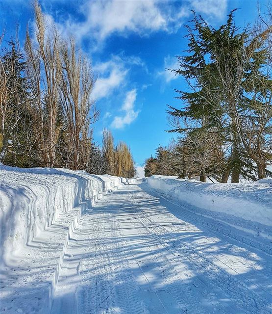 Inviting to explore  ice  snow  road  winterwonderland  livelovelebanon ... (Kanat Bakich)